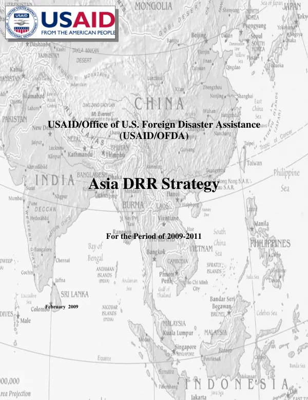 Asia DRR strategy, for the period of 2009-2011