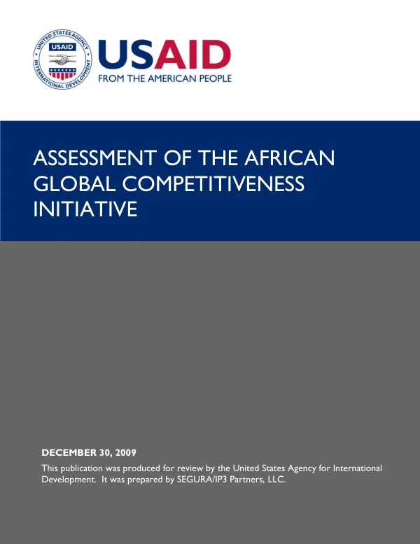 Assessment of the African global competitiveness initiative