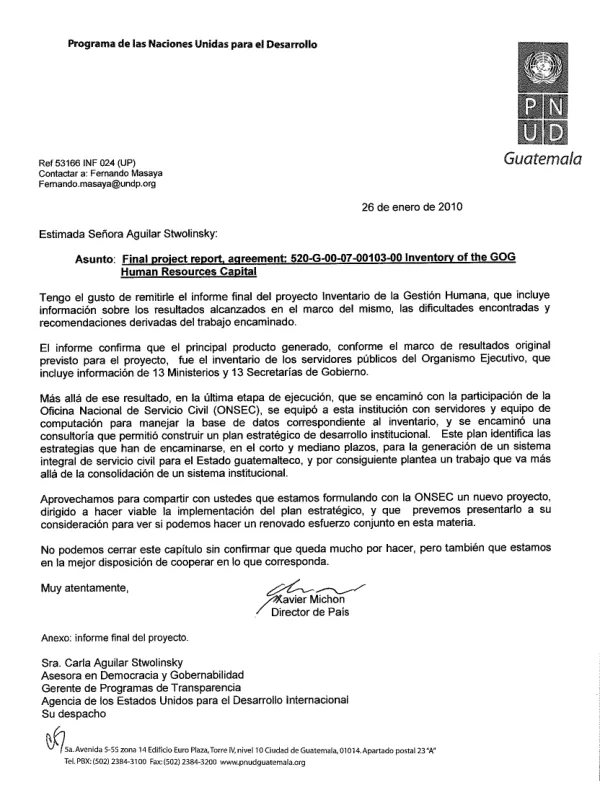 Final project report : agreement 520-G-00-07-00103-00, inventory of the GOG human resources capital