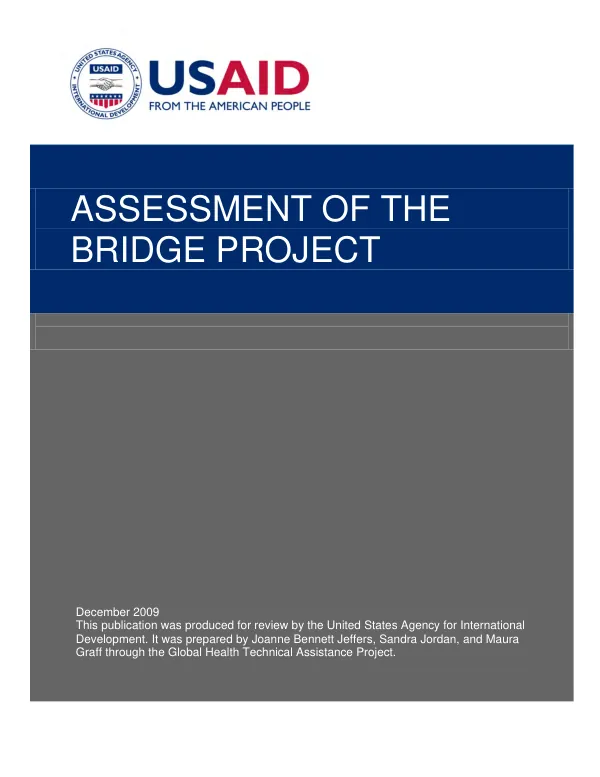 Assessment of the BRIDGE project