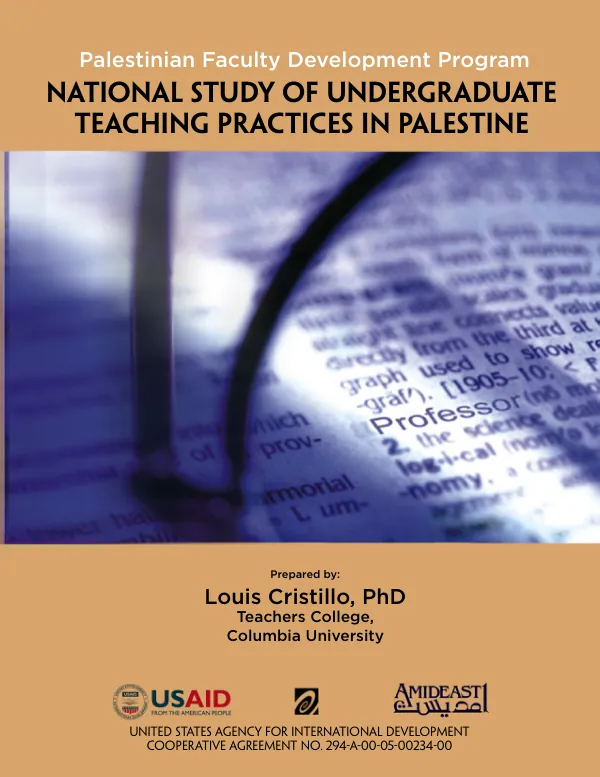 National study of undergraduate teaching practices in Palestine