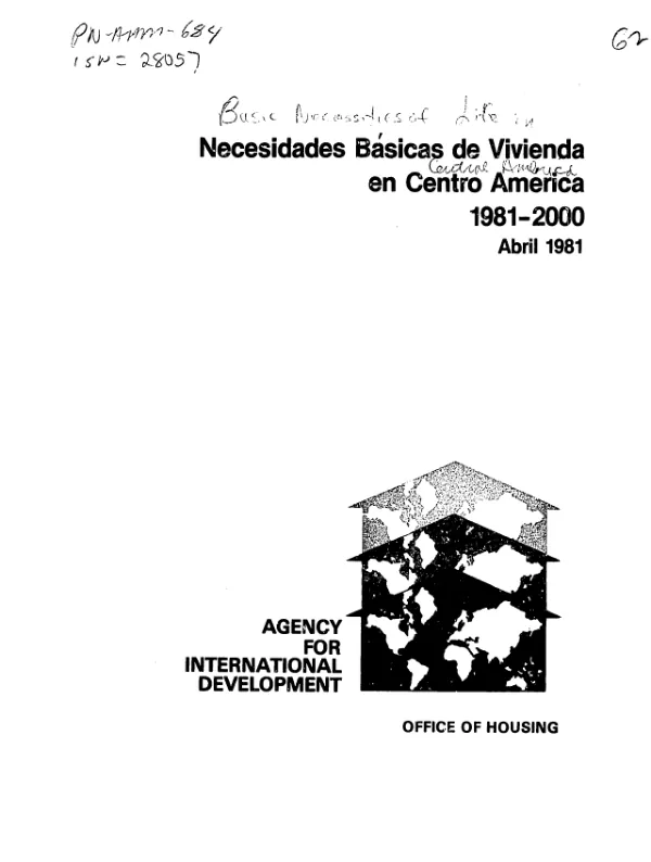 Necesidades basicas de vivienda en Centro America : 1981-2000
