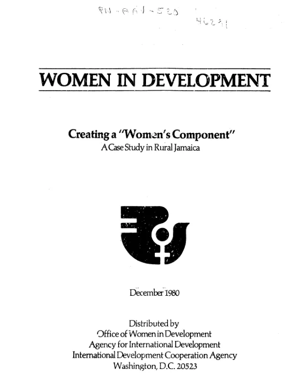 Creating a `women"s component" : a case study in rural Jamaica