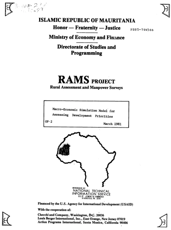 Macro-economic simulation model for assessing development priorities