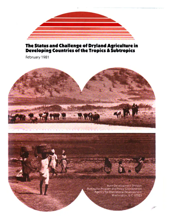 The status and challenge of dryland agriculture in developing countries of the tropics and subtropics