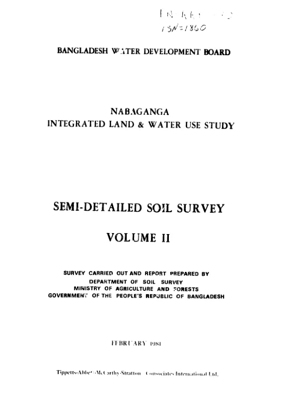 Semi-detailed soil survey