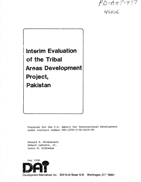 Materials on marginal lands : an annotated accessions list for USAID east Africa missions
