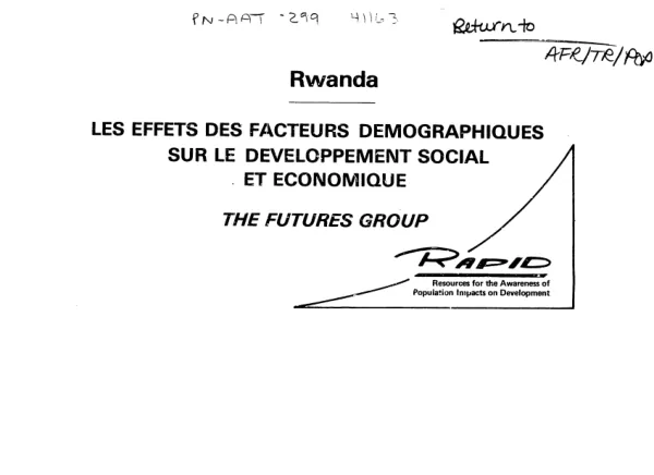 Rwanda : les effets des facteurs demographiques sur le developpement social et economique