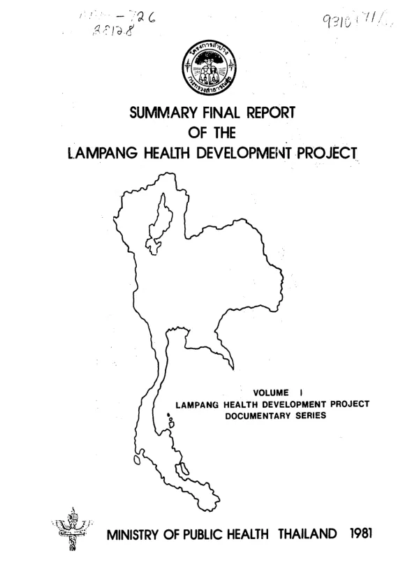 Summary final report of the Lampang health development project