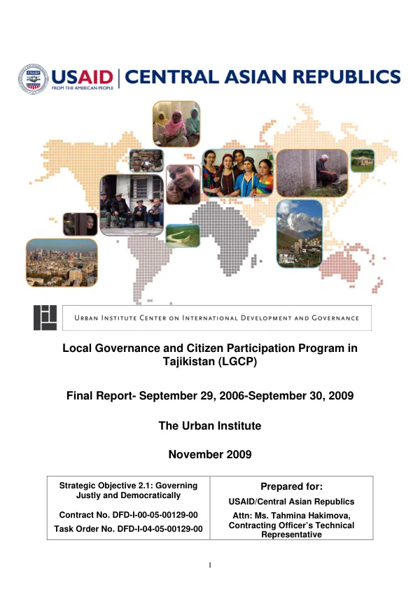 Regional post flood recovery assessment and plan : Zlatograd, Bulgaria