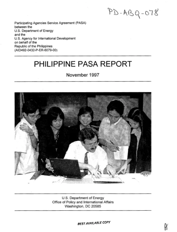Philippine PASA report