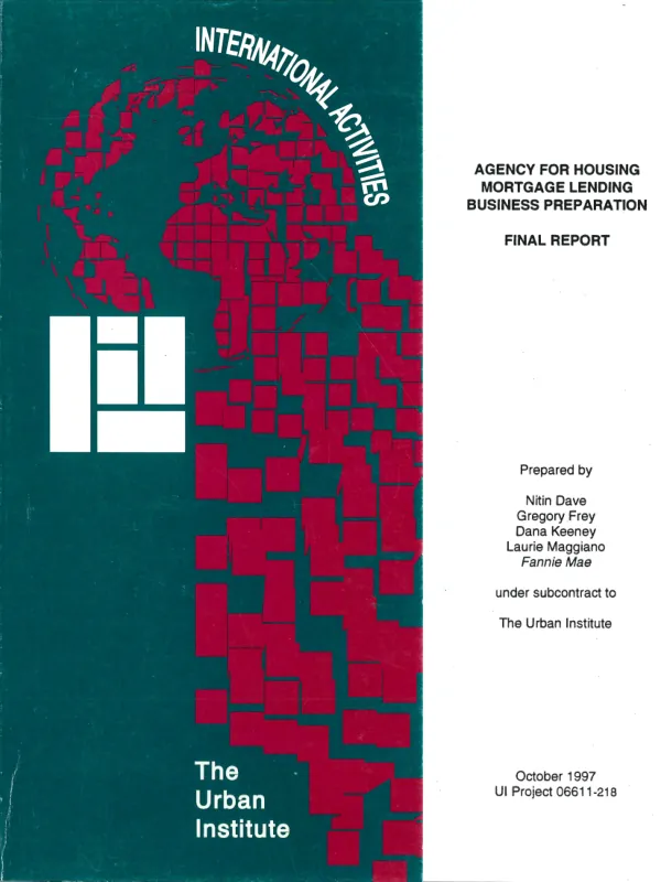 Agency for Housing Mortgage Lending business preparation : final report