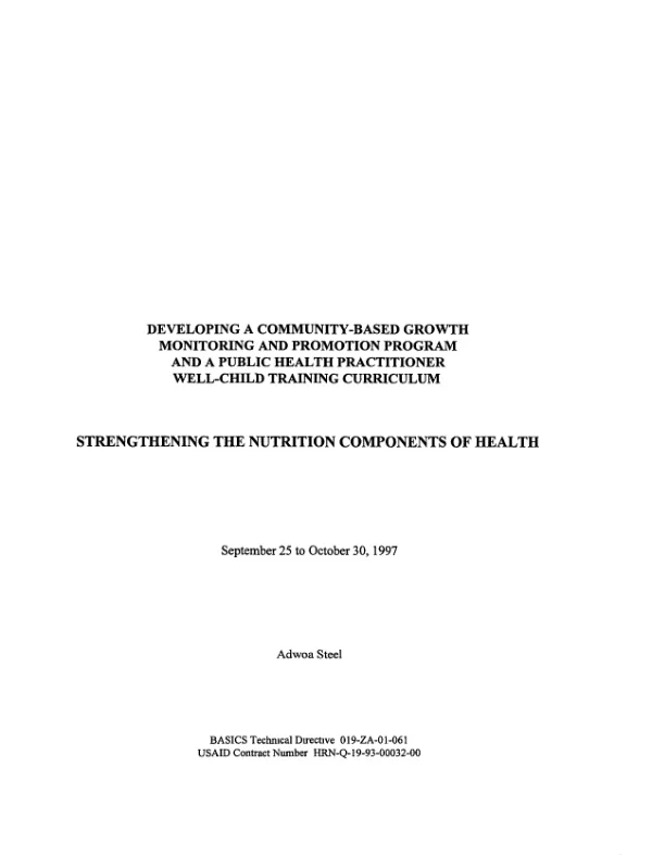 Draft prefeasibility study : increasing the availability and use of ORS through social marketing in Honduras -- phase I