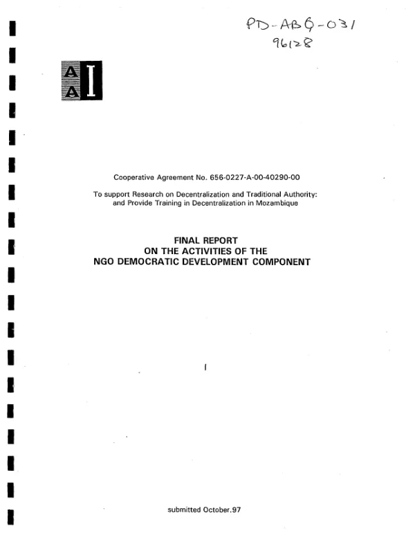 Evolution of assistance to Africa 1962-1985