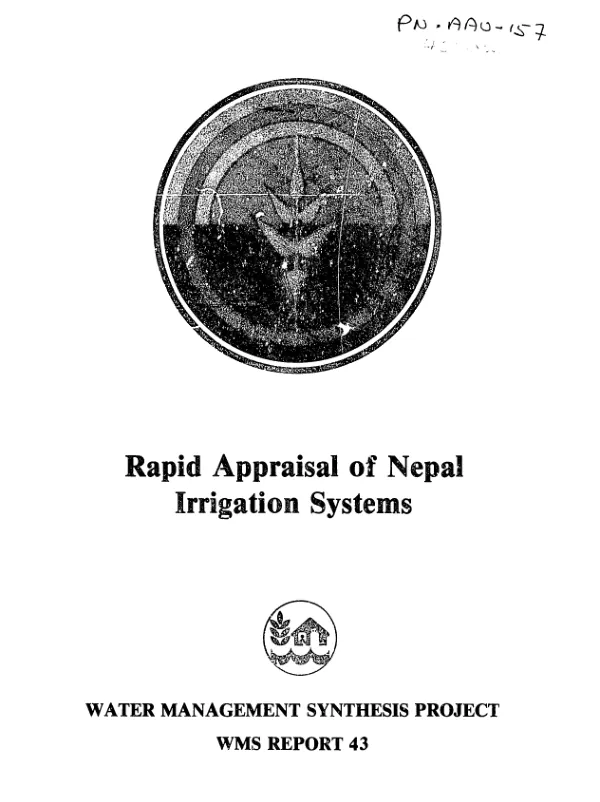 Rapid appraisal of Nepal irrigation systems