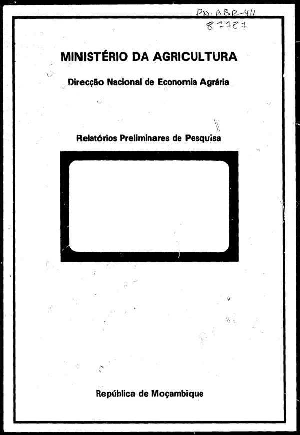 Organization, behavior, and performance of the informal food marketing system in Maputo