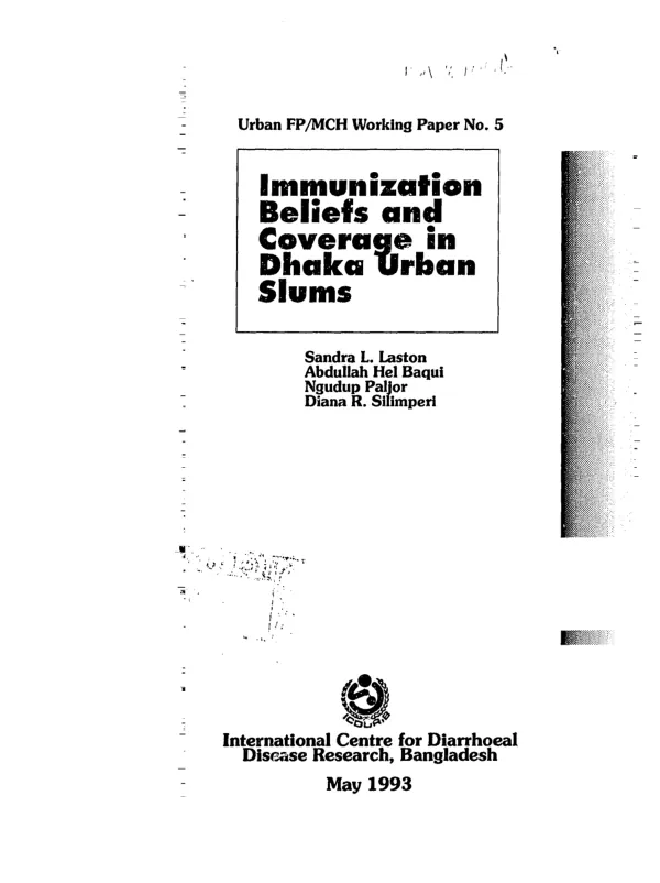 Immunization beliefs and coverage in Dhaka urban slums
