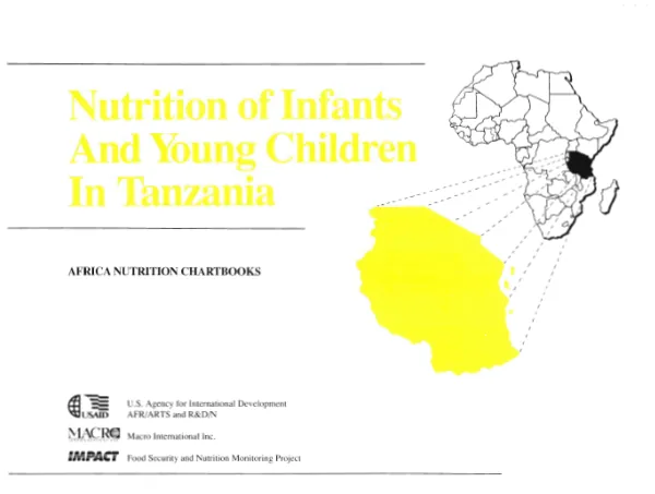 Nutrition of infants and young children in Tanzania : findings from the 1991/1992 Tanzania DHS survey