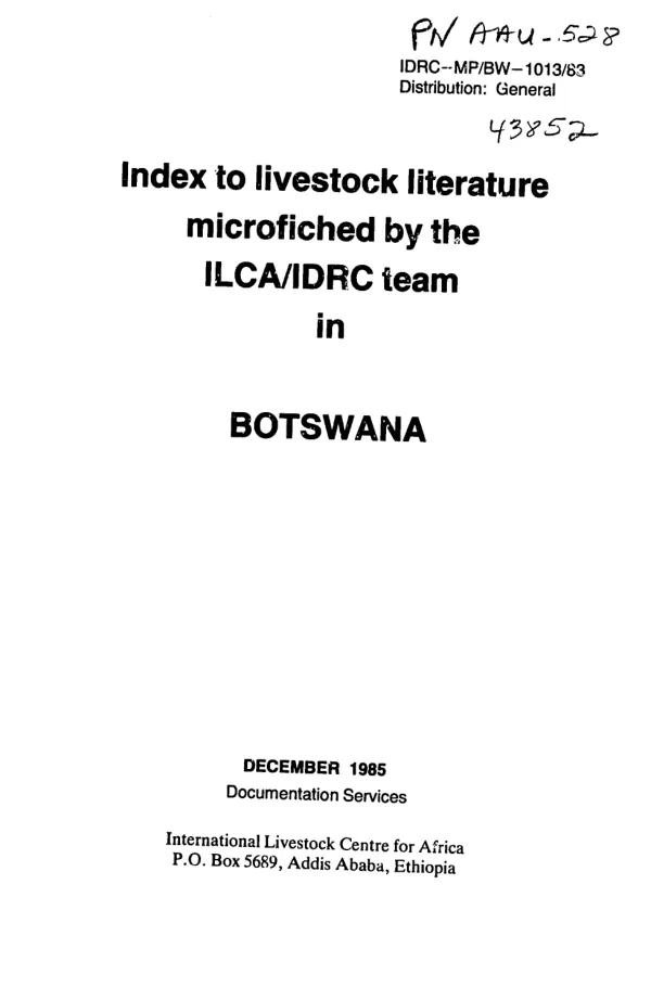 Research and training in the development of high lysine maize