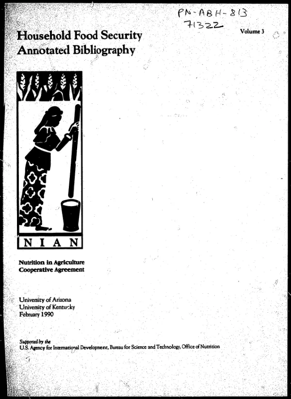 Household food security