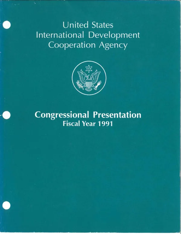 Congressional presentation, fiscal year 1991