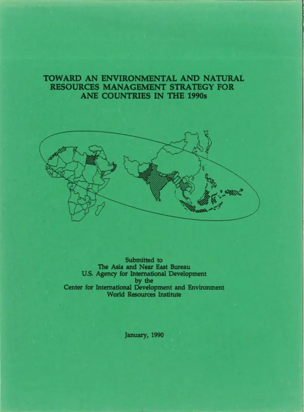 Toward an environmental and natural resources management strategy for ANE countries in the 1990s