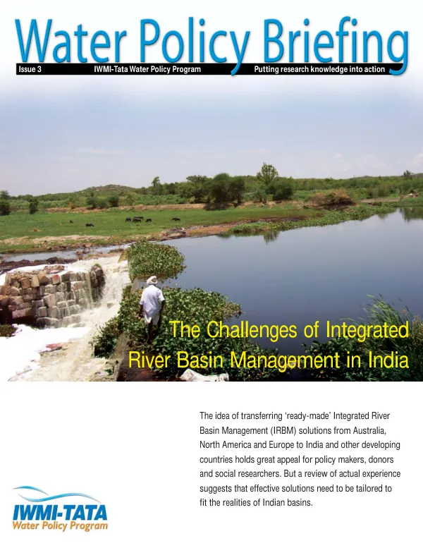 The challenges of integrated river basin management in India