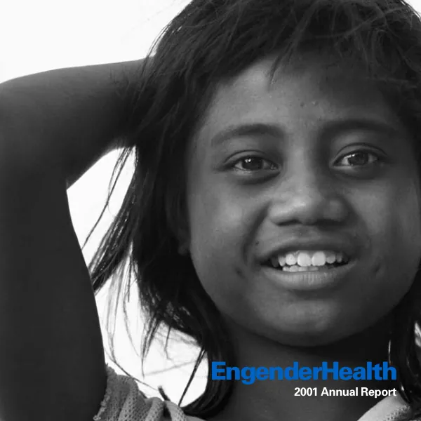EngenderHealth 2001 annual report