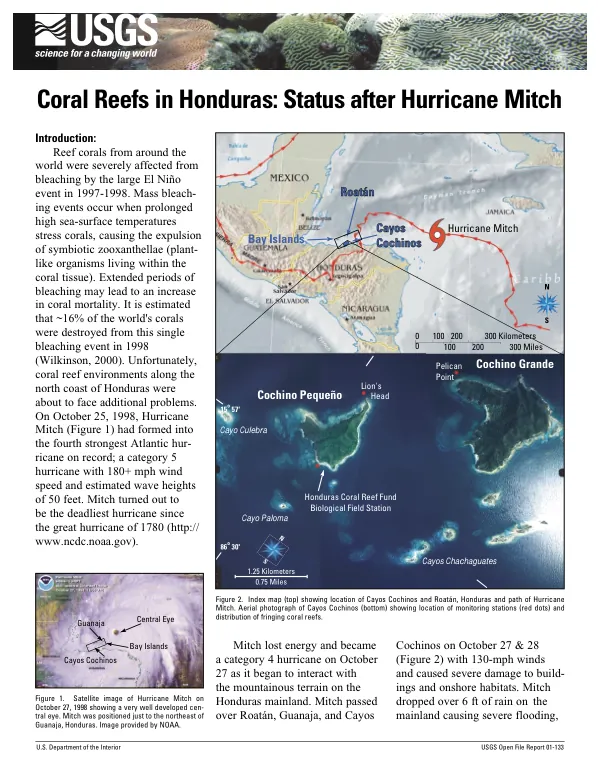 Coral reefs in Honduras : status after Hurricane Mitch