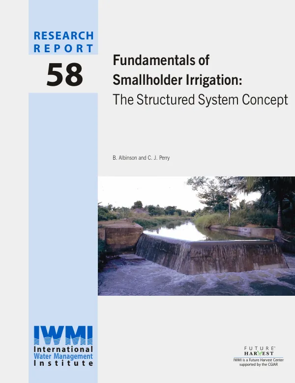Fundamentals of smallholder irrigation : the structured system concept