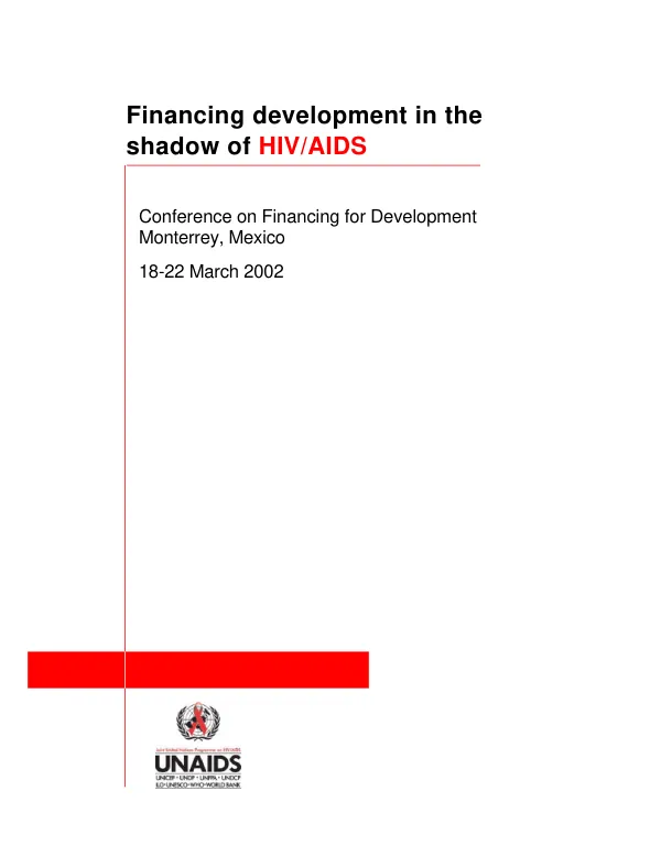 Financing development in the shadow of HIV/AIDS