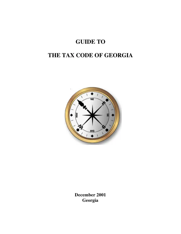 Guide to the tax code of Georgia
