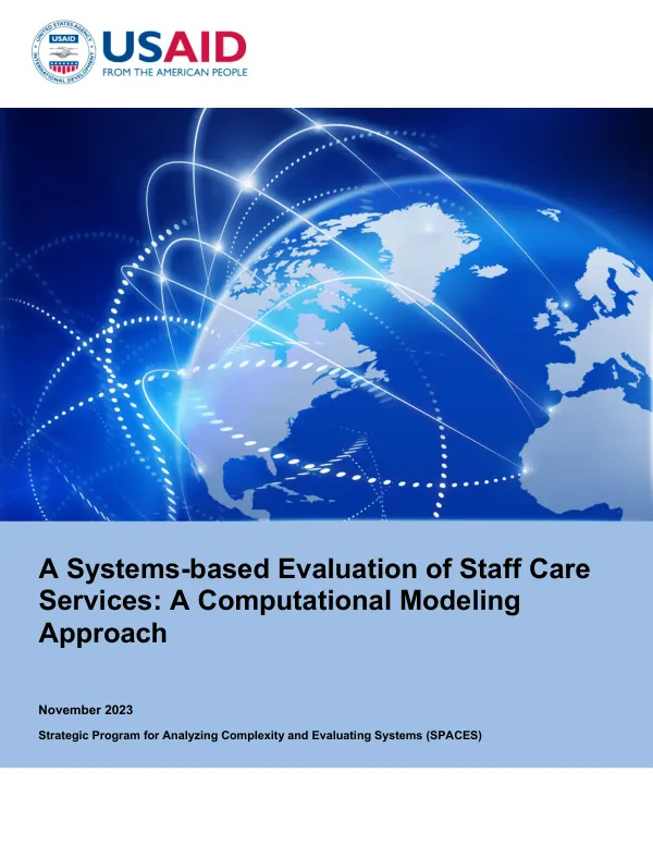 A systems-based evaluation of staff care services : a computational modeling approach