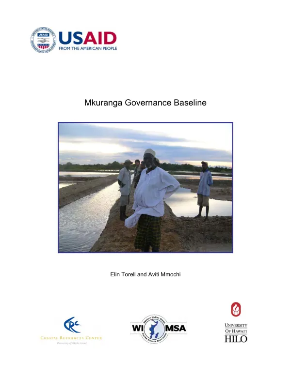 Mkuranga governance baseline