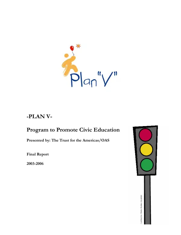 Plan V program to promote civic education : final report -- 2003-2006