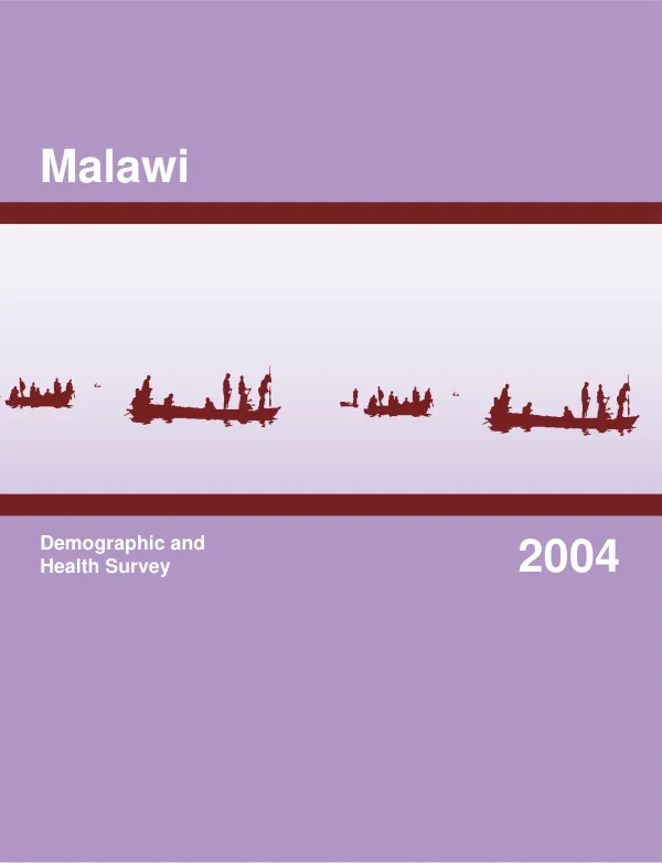 Malawi demographic and health survey 2004