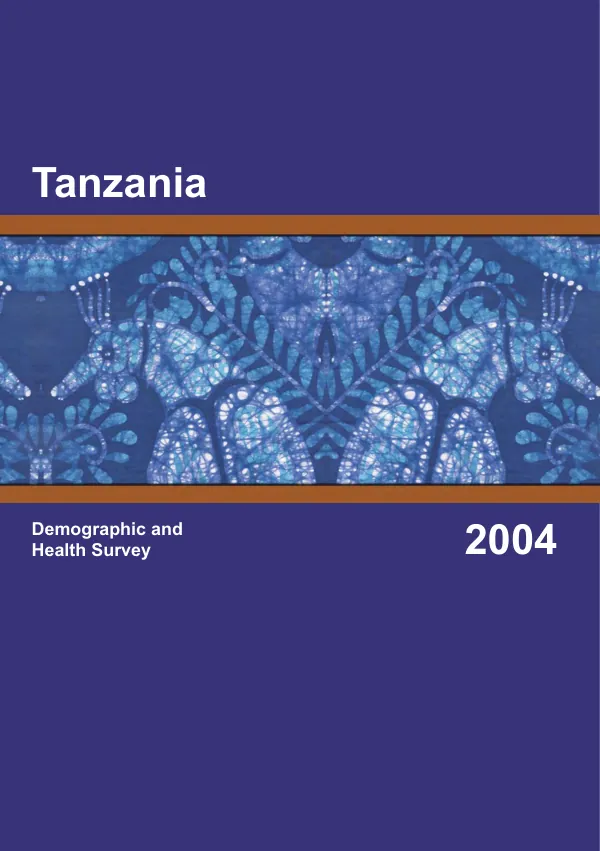 Tanzania demographic and health survey 2004-2005