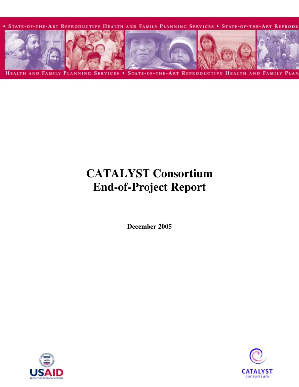 CATALYST Consortium end-of-project report