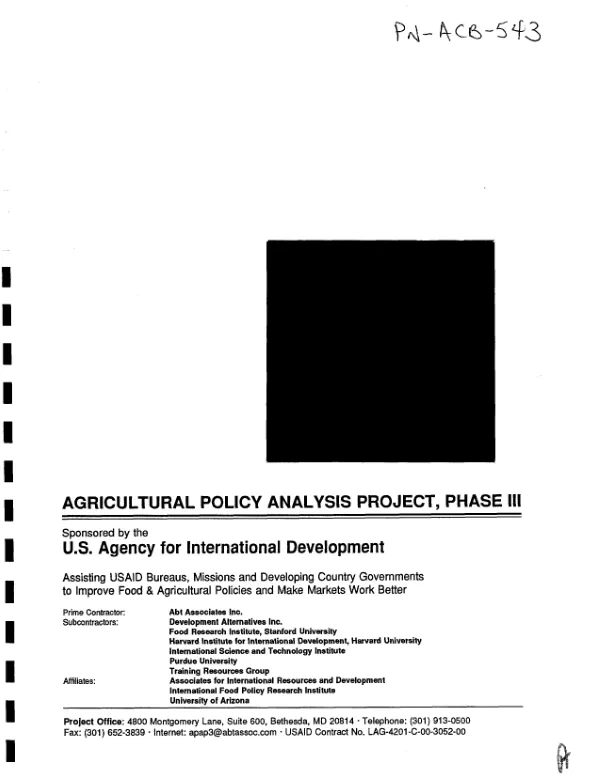 Road to financial sustainability : a report of the sustainable financing initiative (SFI)