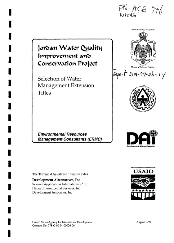 Selection of water management extension titles