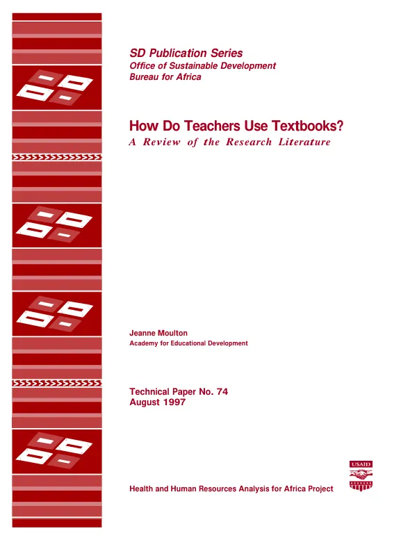 How do teachers use textbooks? : a review of the research literature