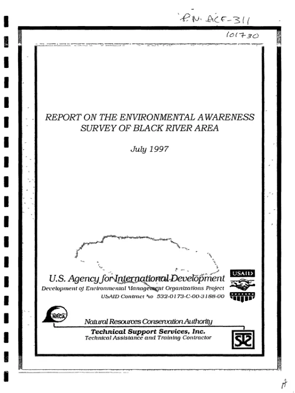 Report on the environmental awareness survey of Black River Area
