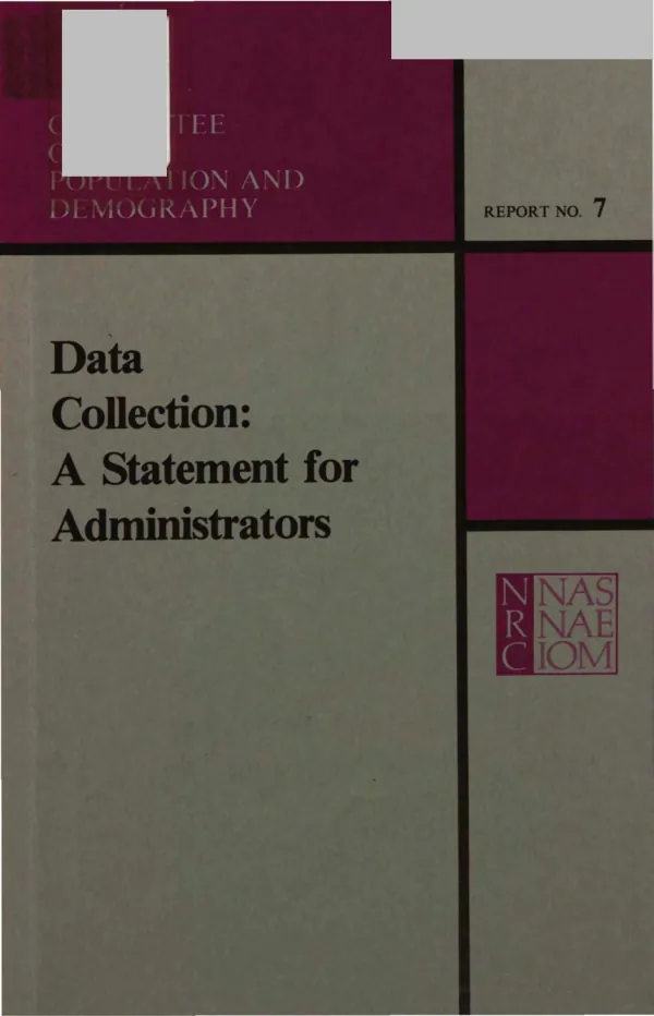 Data collection : a statement for administrators