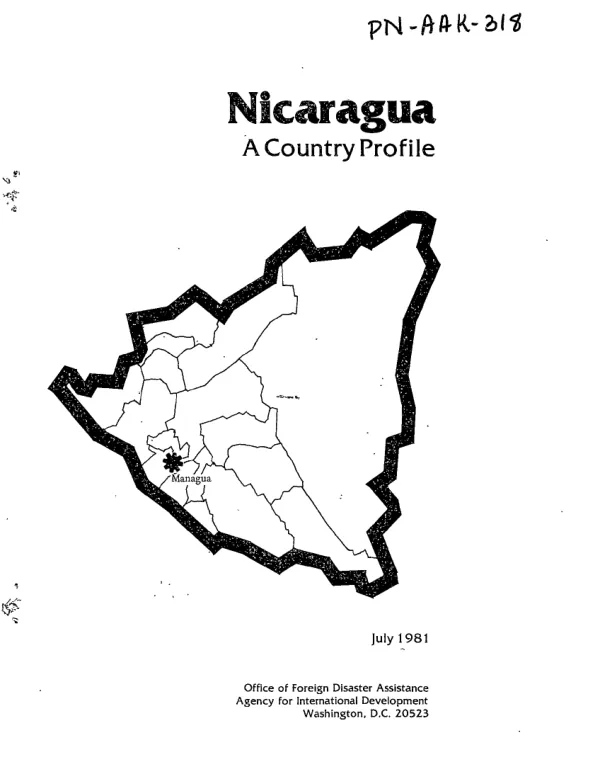NICARAGUA : A COUNTRY PROFILE
