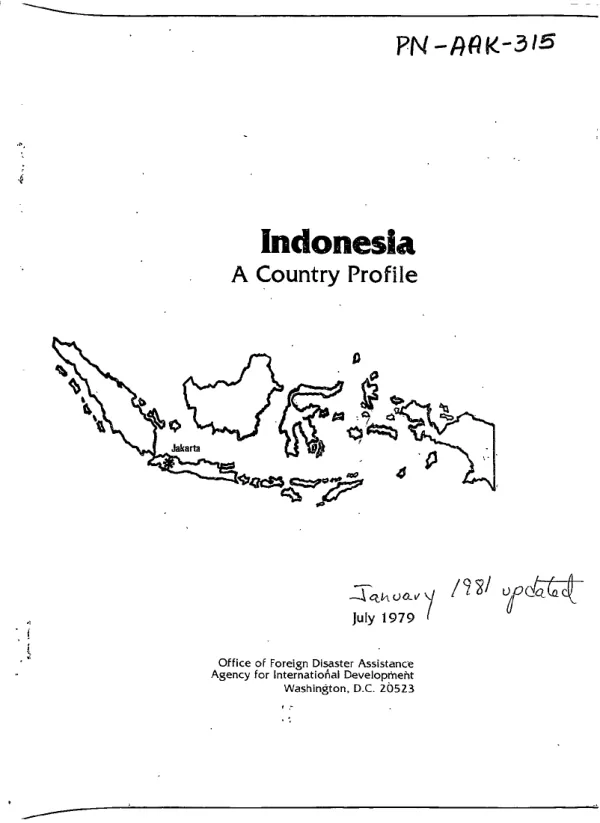 INDONESIA : A COUNTRY PROFILE