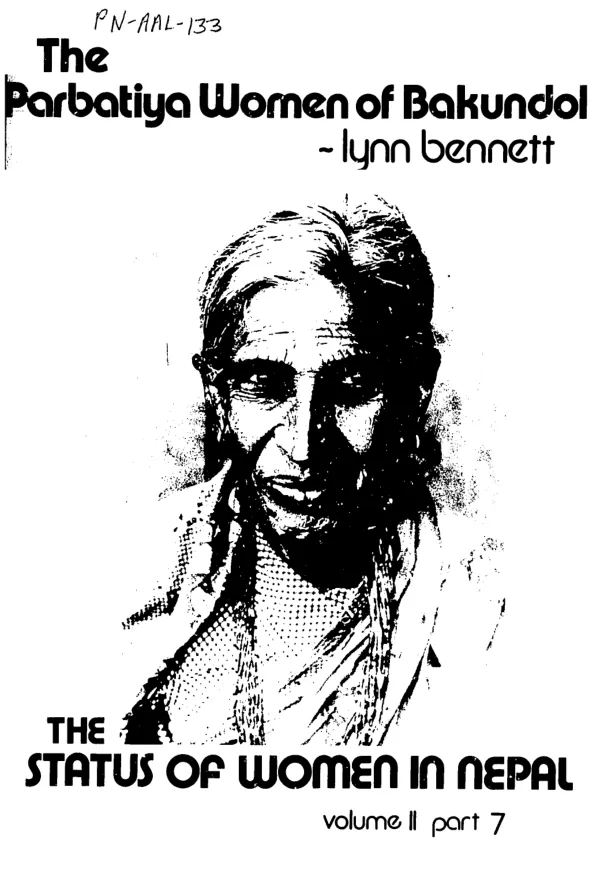 Parbatiya women of Bakundol