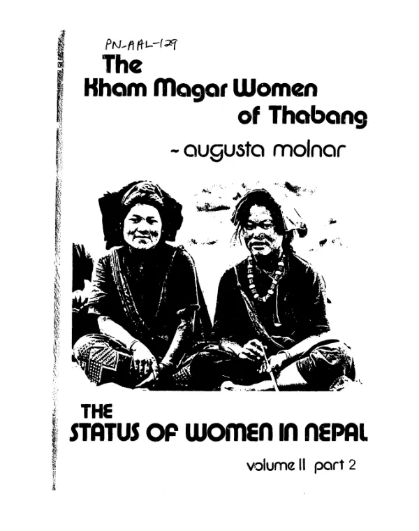 Kham Magar women of Thabang