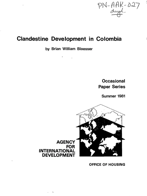 Clandestine development in Colombia