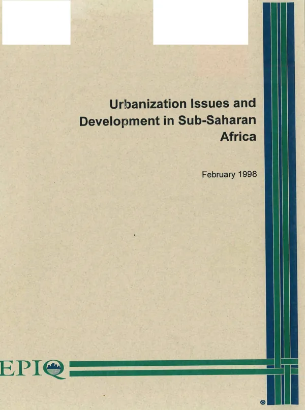 Urbanization issues and development in sub-Saharan Africa