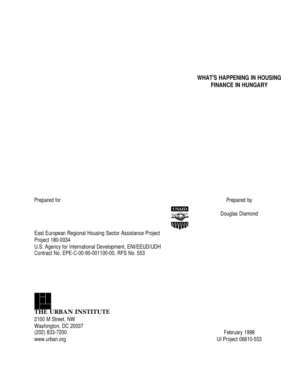 What"s happening in housing finance in Hungary